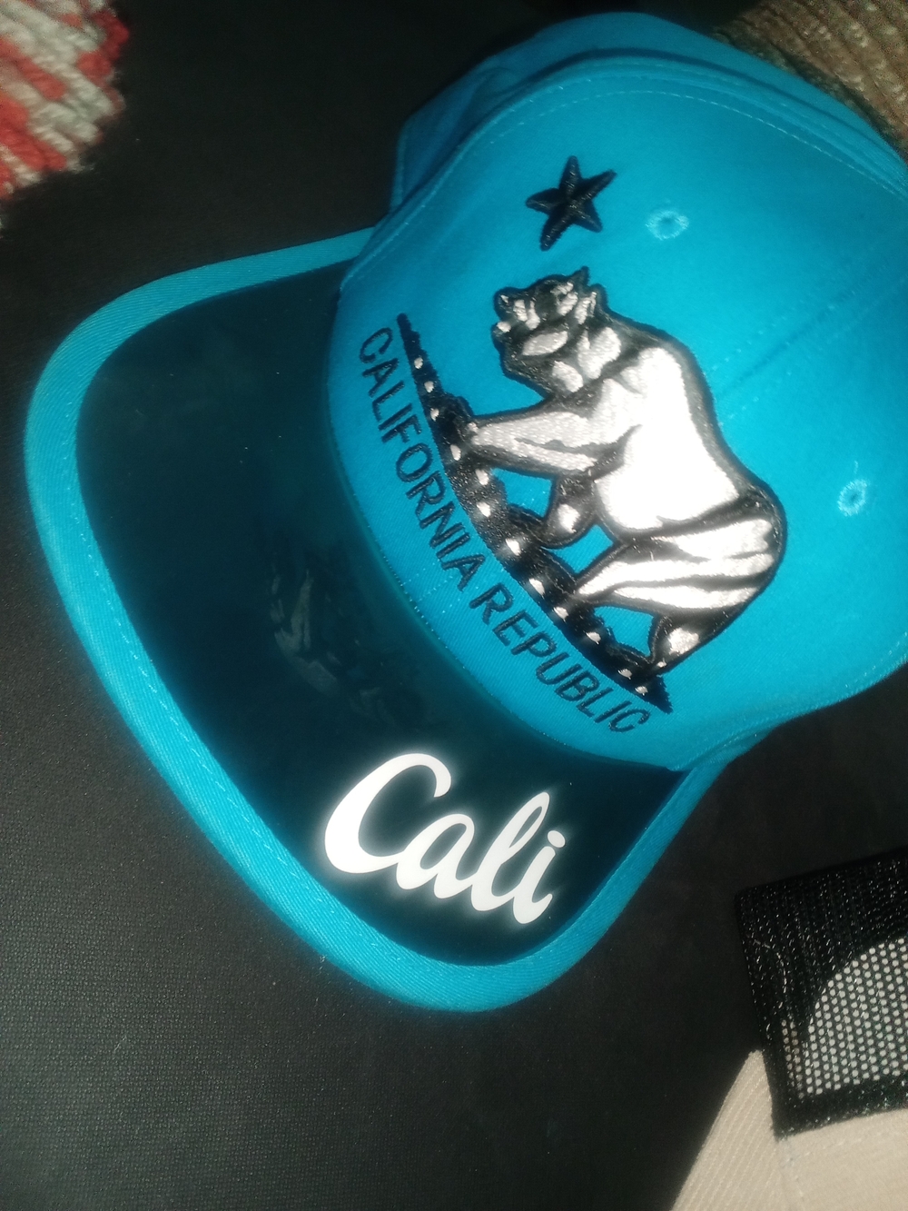 Cali California Republic Blue Trucker Hat